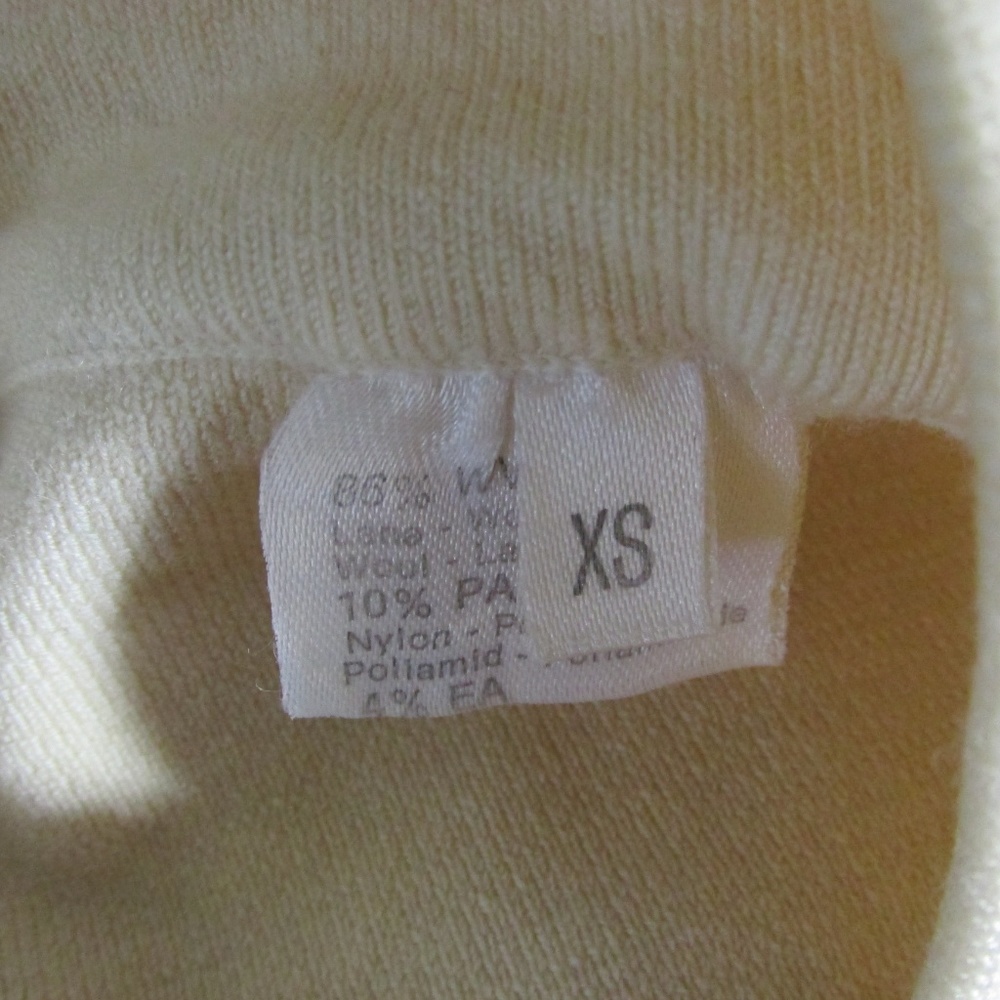 Alaia | Cream Wool Knit Bodycon Vintage Dress XS - Picture 8 of 8
